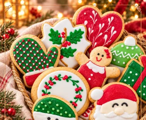 Biscoito Natalino Amanteigado